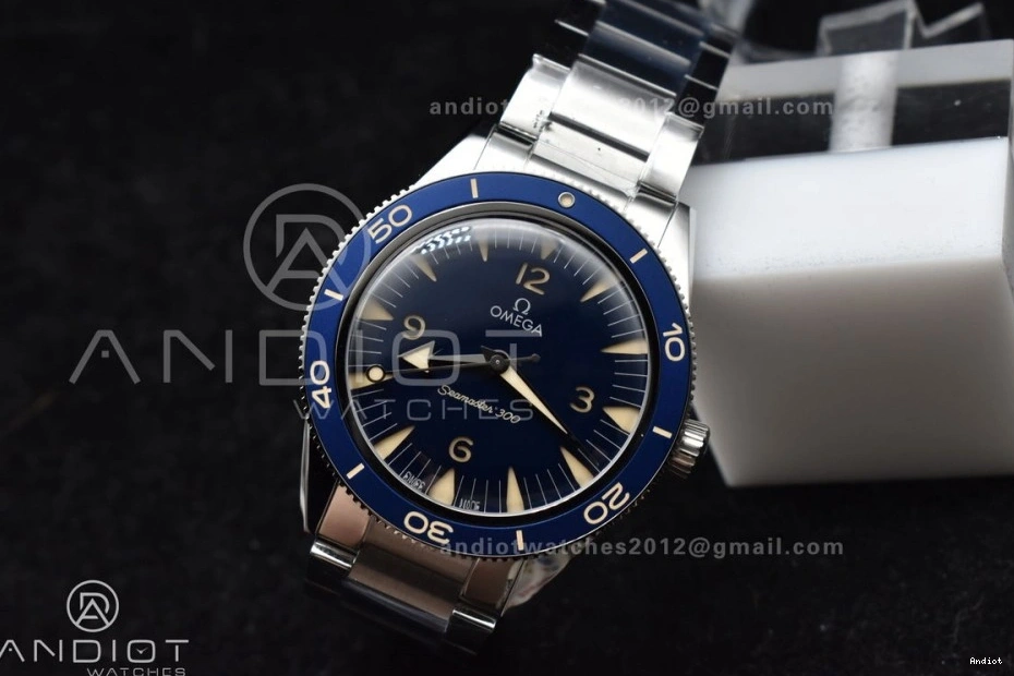 Edition SS Bracelet Dial 1:1 Best 300 Clone Seamaster On Super Blue A8912 Heritage VSF 0101
